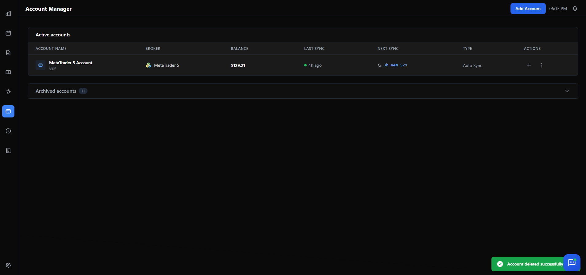 Broker Sync Progress